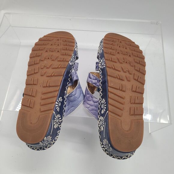 L'Artiste SPRING STEP Shoes Size 9 / 40 Charlotte Wedge Heel Sandals Sun Flower - Picture 4 of 9